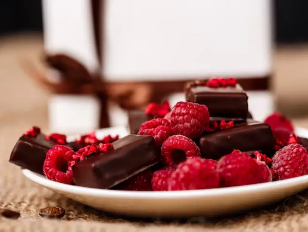 DIY Chocolates with Raspberry Filling
