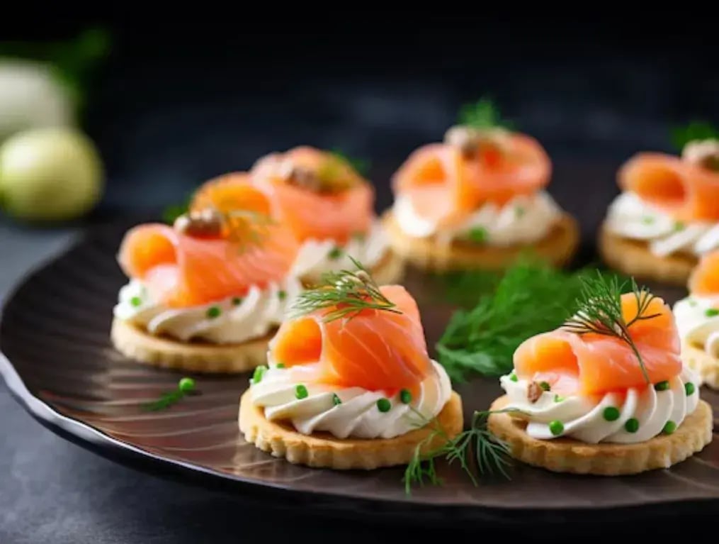 Smoked Salmon And Cream Cheese Tartlets