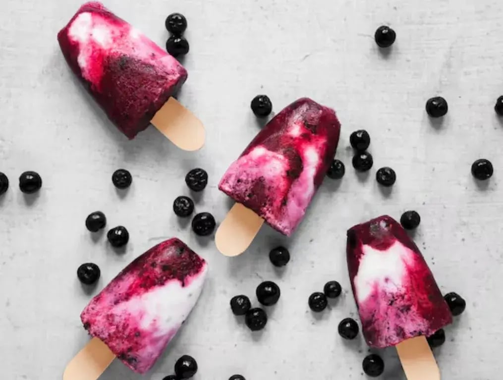 Berry Tropical Fusion Popsicles