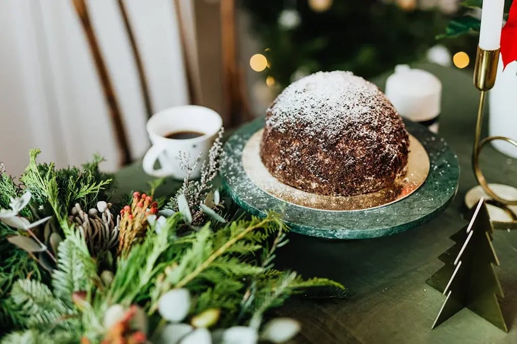 Coffee and Walnut Pudding