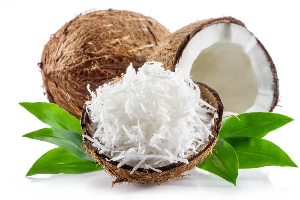 Shredded Coconut and Dark Chocolate Drizzle