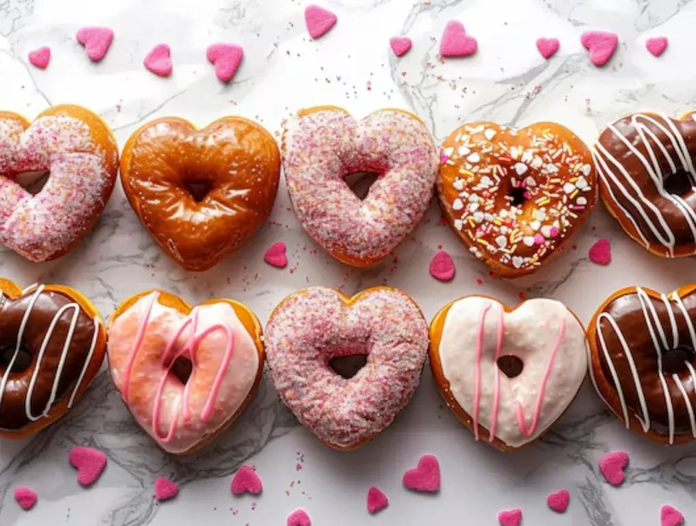 Heart-Shaped Donuts