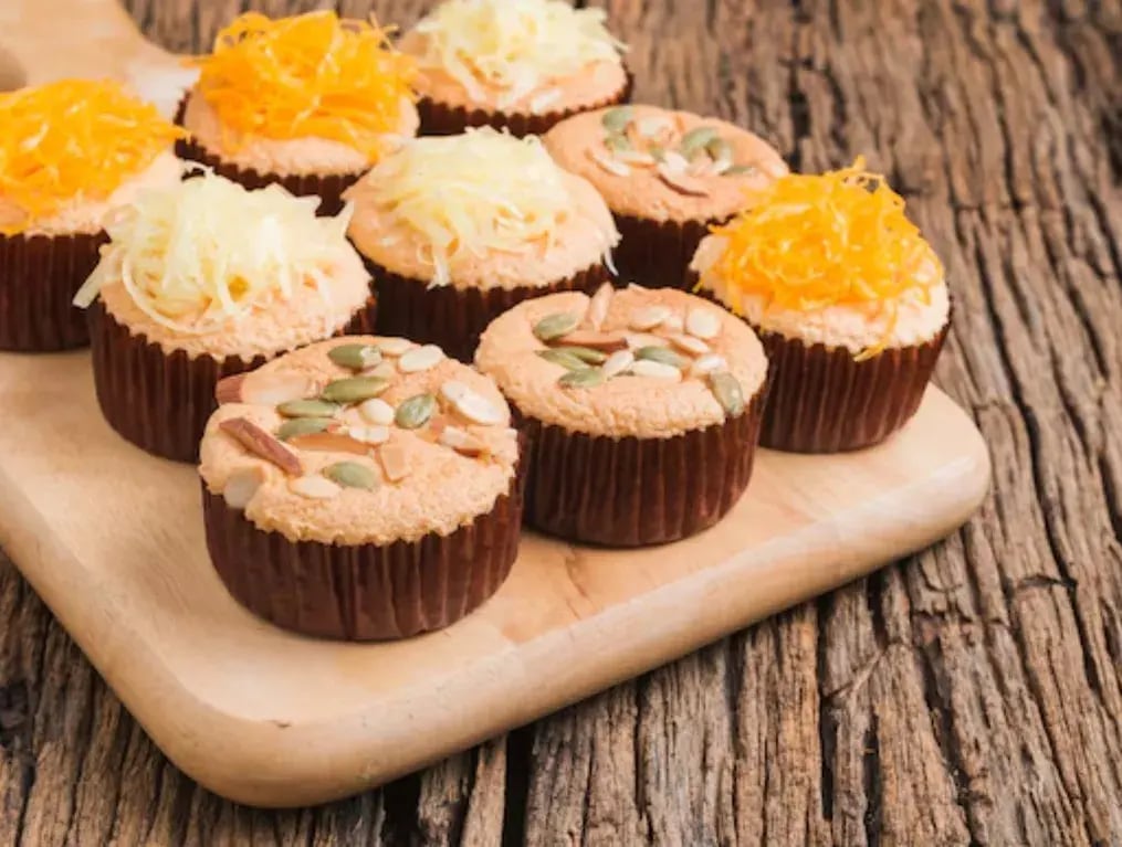 Almond & Saffron Bunny Cupcakes