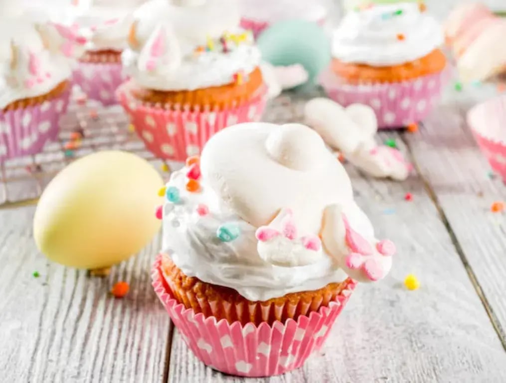Bunny Gajar Halwa Cupcakes