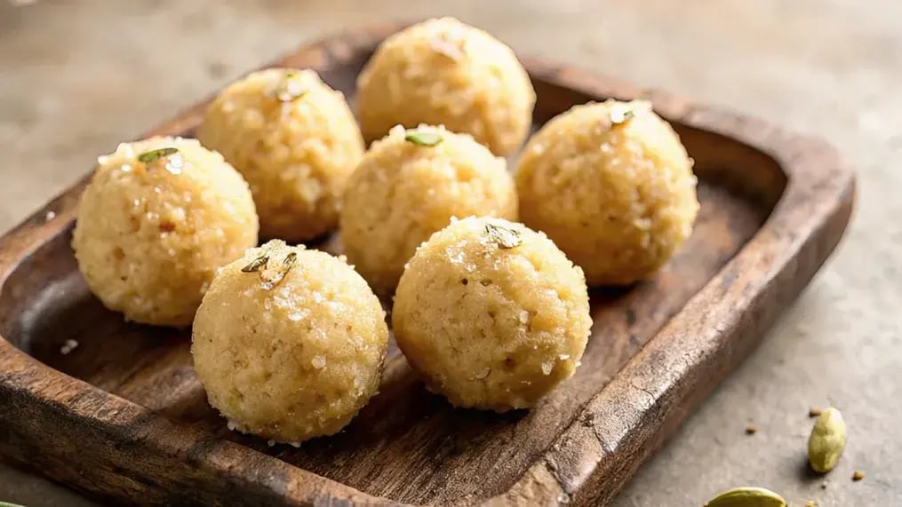 Easy Besan Ladoo Recipe For Raksha Bandhan: 4 Ingredients, 20 Minutes, No Fuss - Make Besan Ladoo Perfect