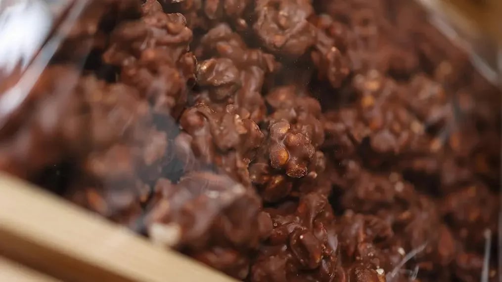 Chocolate Nut and Fruit Candy Clusters