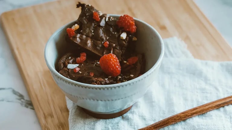 Easy fruit & nut chocolate clusters are a festive treat for all ages
