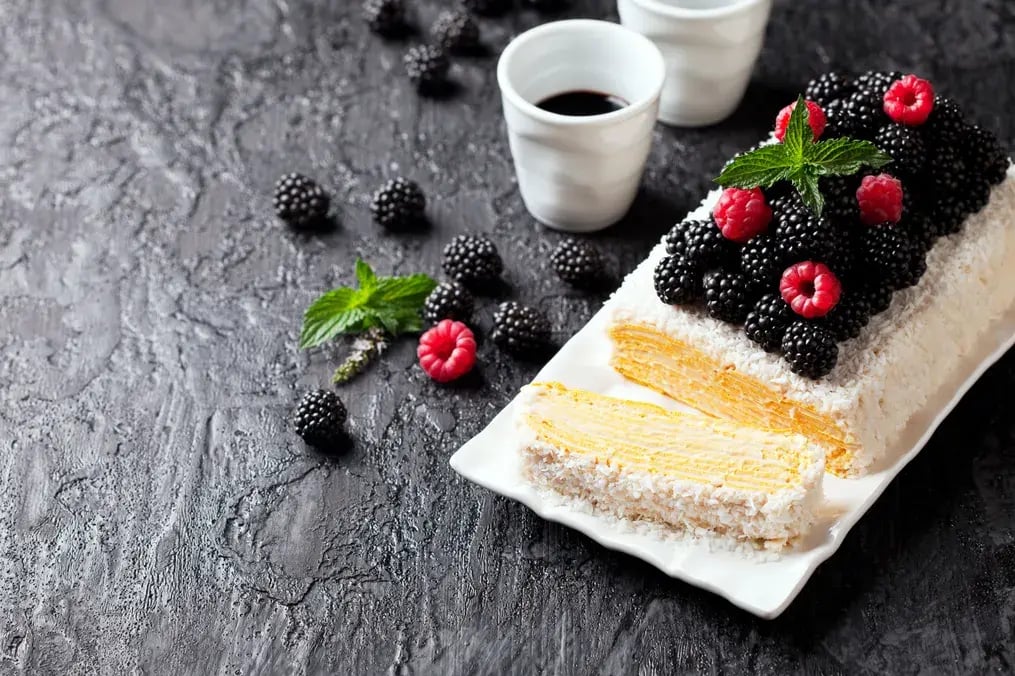 Lemon Blackberry Pound Cake