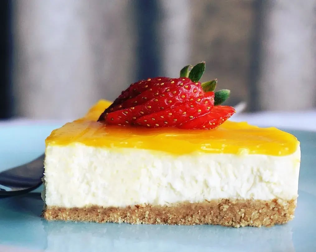 Mango Cheesecake Slice