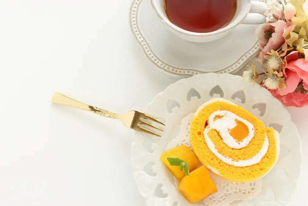 Mango Cream Swiss Roll