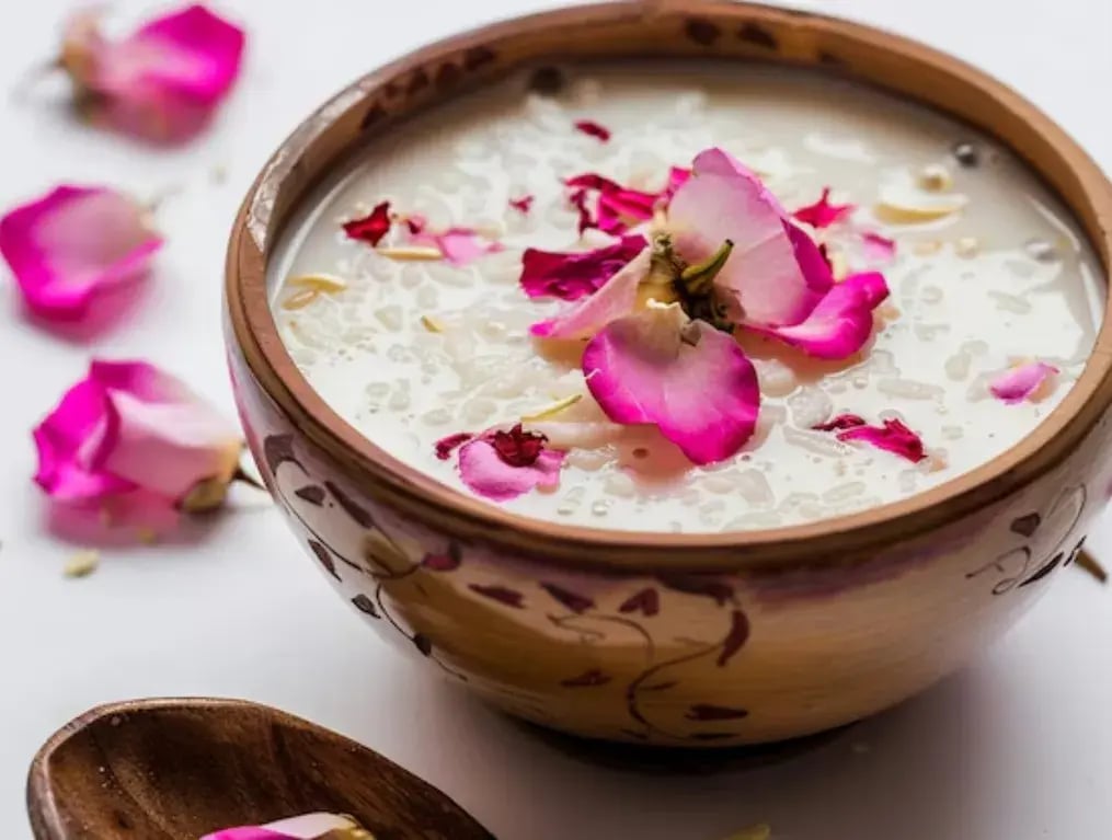 Rose-Flavored Phirni Shots