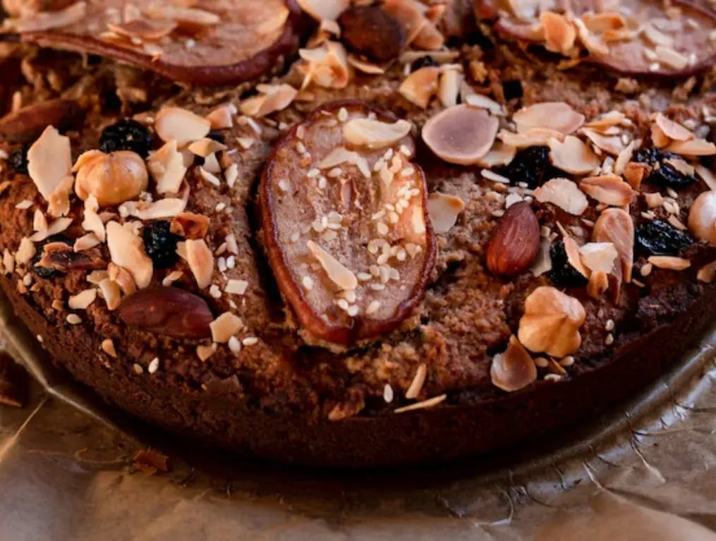 Eggless Date and Walnut Cake