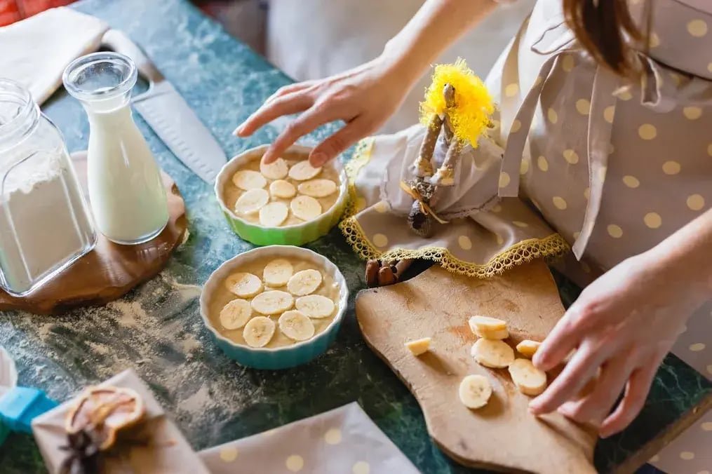 Banana Ricotta Tart