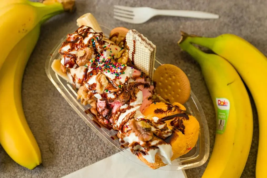 Elevate ice cream desserts into gourmet treats at home - Brownie Sundae Caramel Swirl Ice Cream