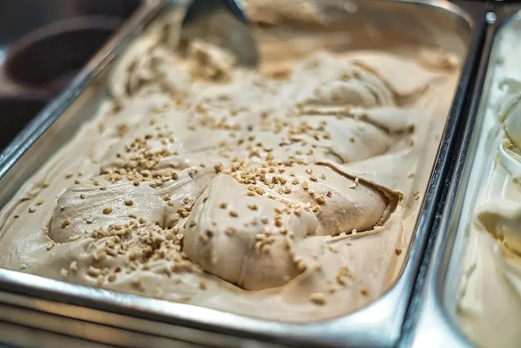 Elevate ice cream desserts into gourmet treats at home - Mocha Hazelnut Swirl Ice Cream