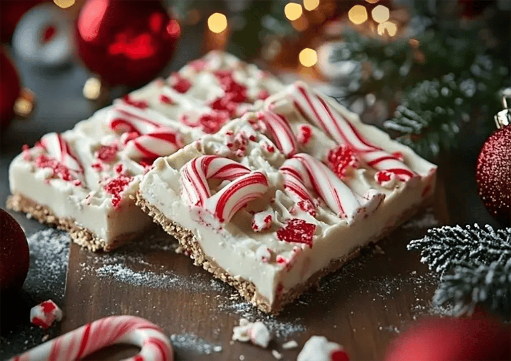 Candy Cane Chocolate Bark for a Quick Treat