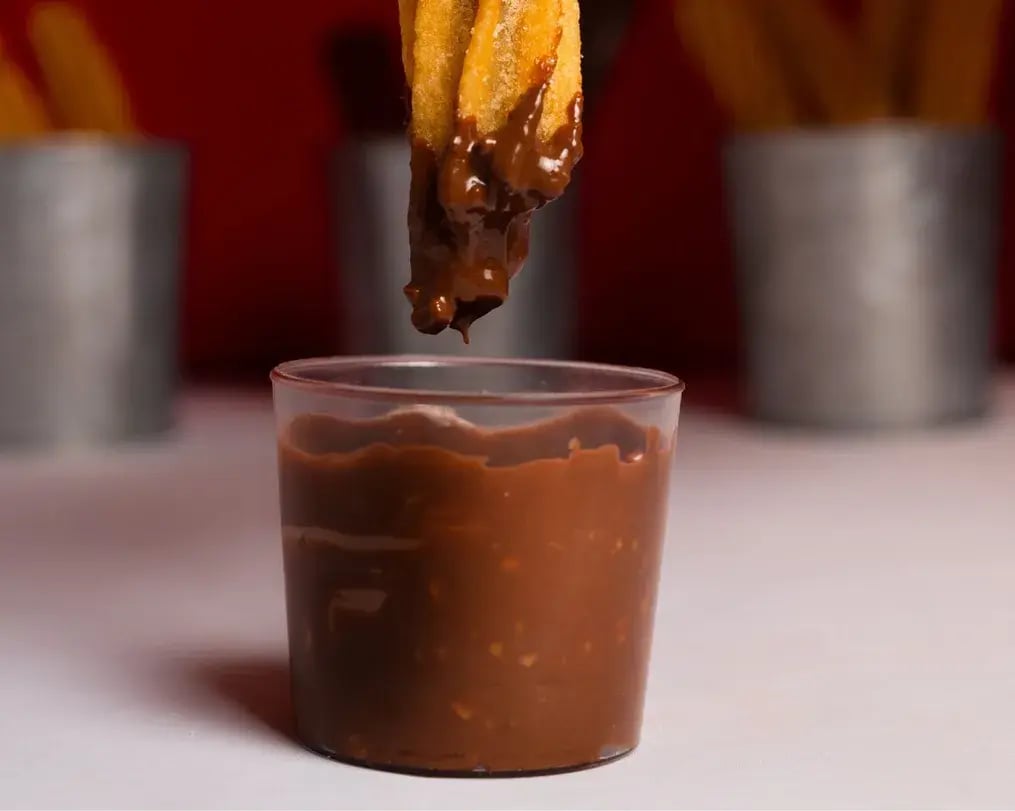Chocolate Sauce used as dip