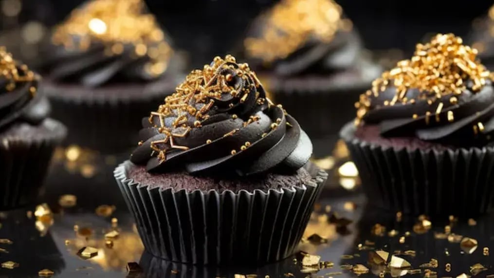 Gold And Silver Cupcakes