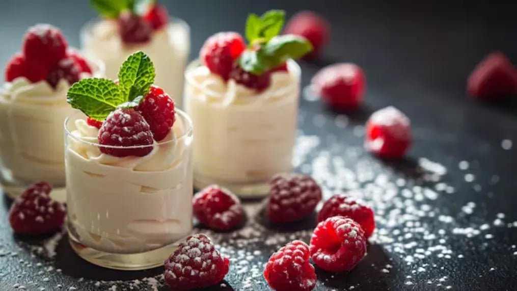 Raspberry White Chocolate Mousse