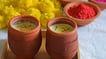 Festive Thandai with Almond Slivers and Dairy Milk Chocolate