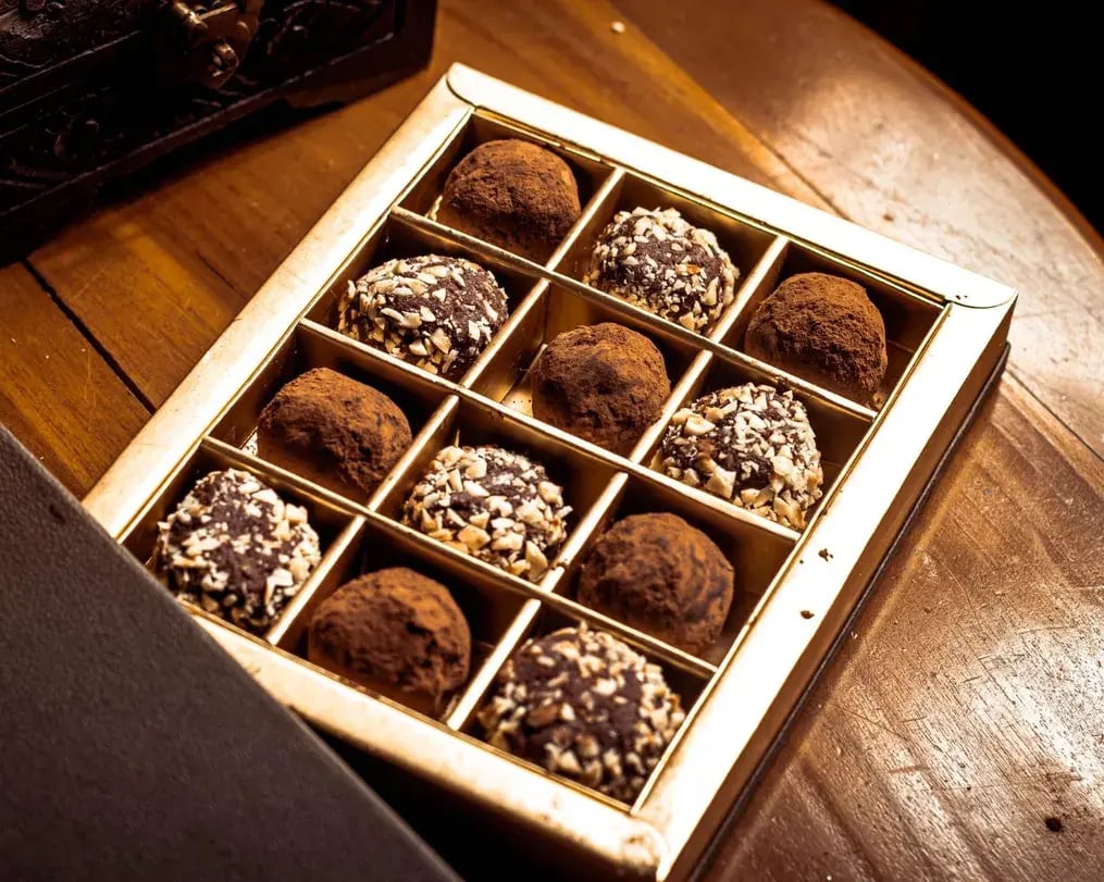 Truffles flavored with Maple Syrup and Sea Salt