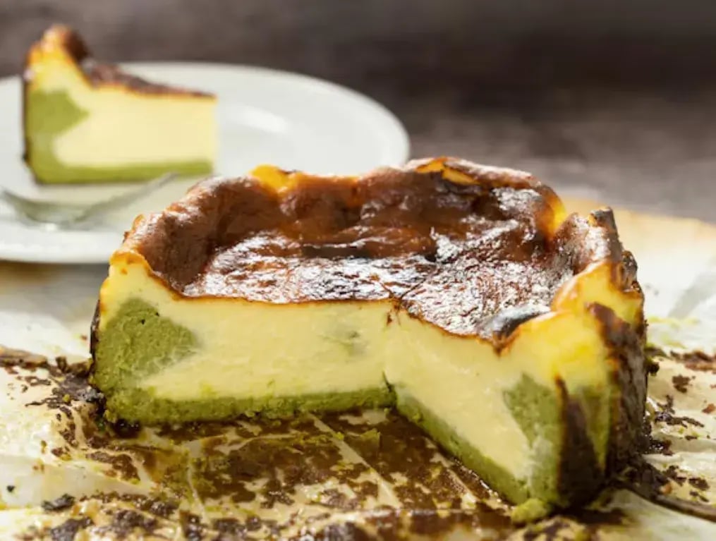 Matcha Basque Burnt Cheesecake