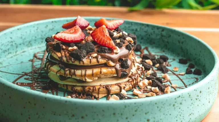 Choco chip pancakes