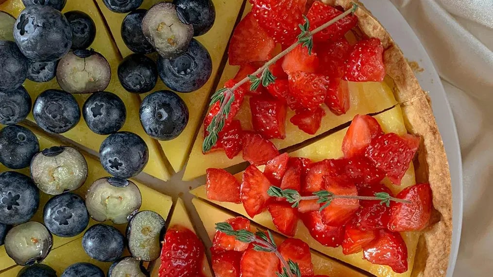 Fresh and Fruity: Sweet Recipes Bursting with Flavor - Zesty Lemon Tart with Berries