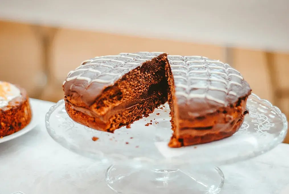 Simple Dark Choco Cake