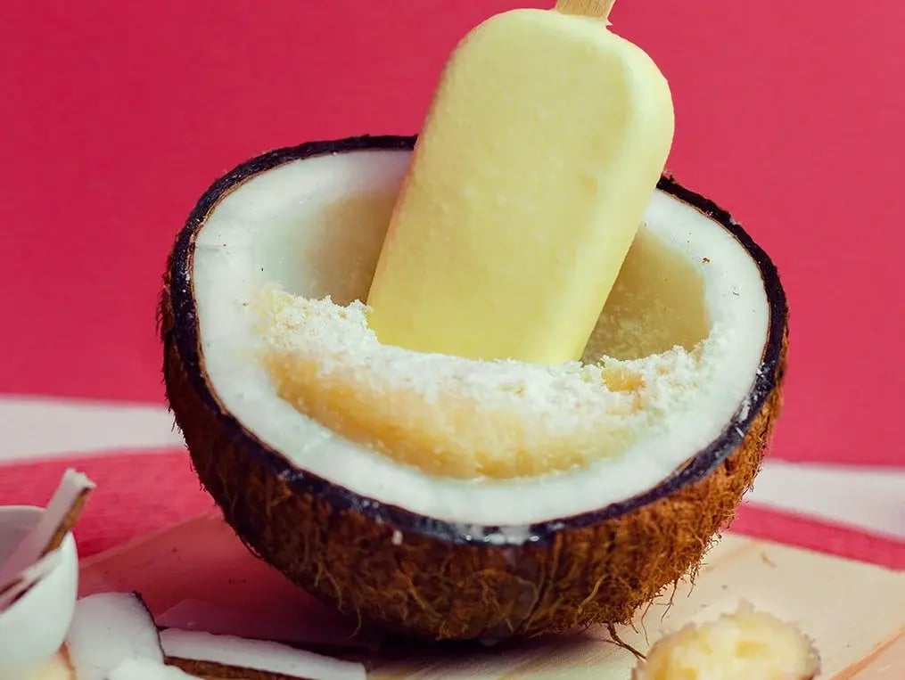 Pineapple Coconut Popsicles