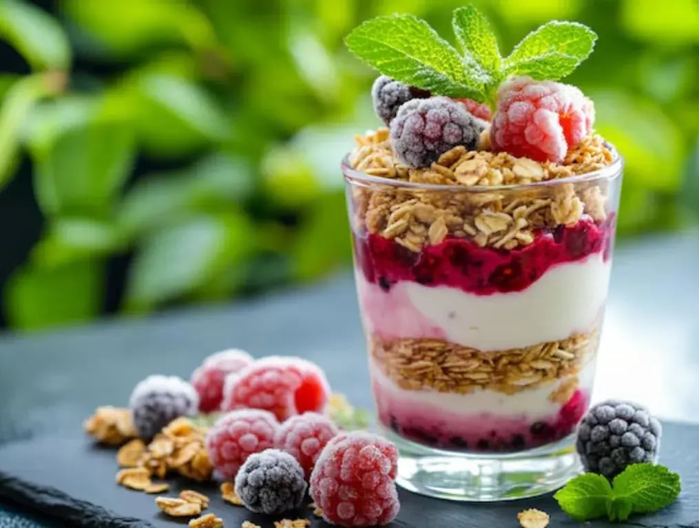 Step-By-Step Guide To Make Frozen Yogurt Parfaits with Crunch