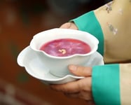 Fruit Hwachae with Dairy Milk Bubbles: Unique Refreshing Des...