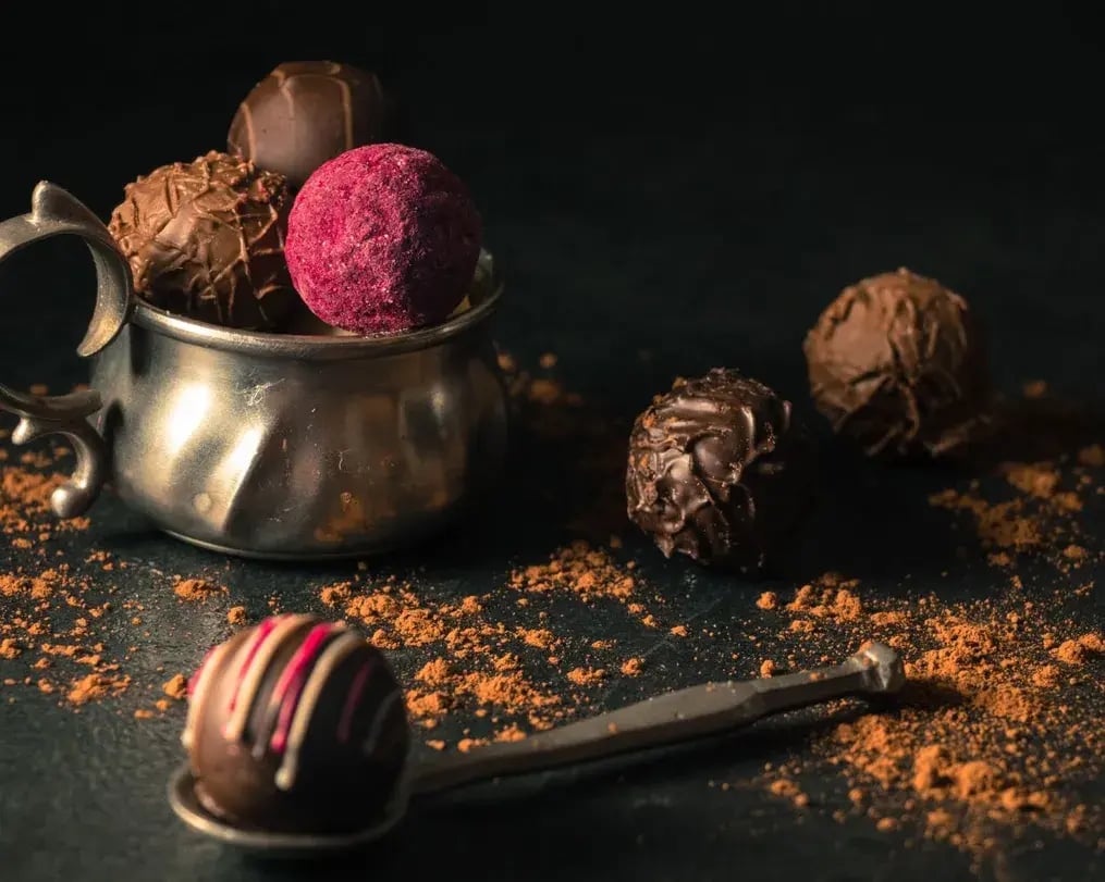 Smooth Truffle Like Chocolate Clusters