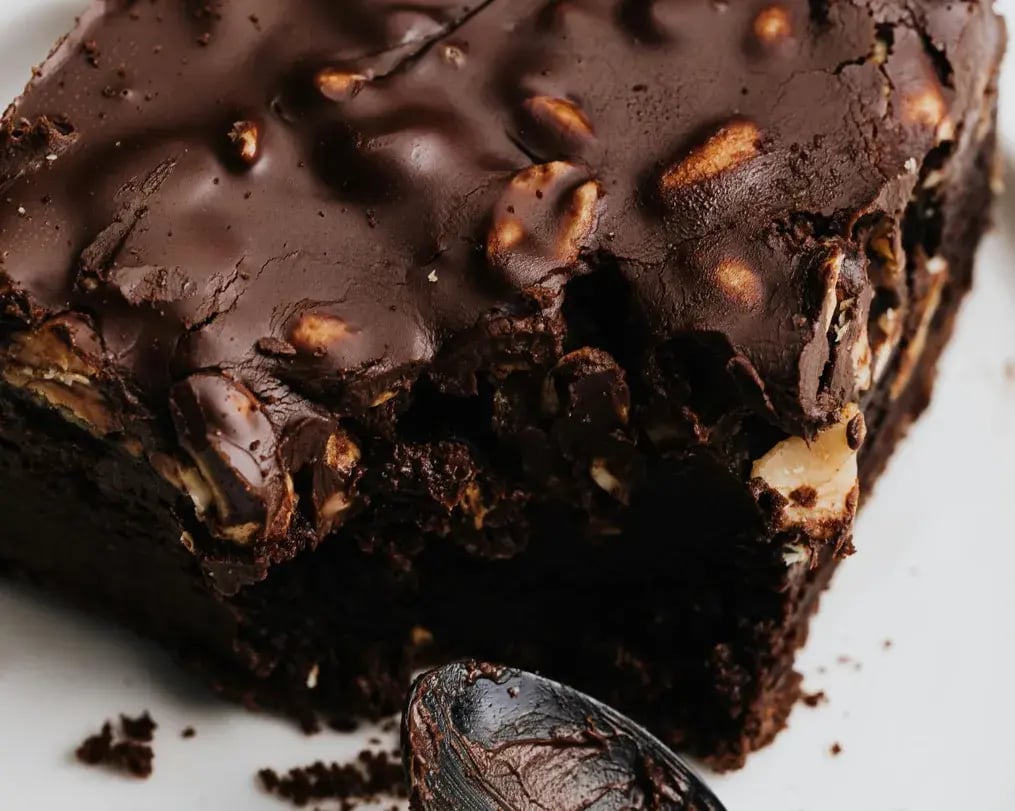 Fudgy Brownies With Dairy Milk Nuts And Cherries
