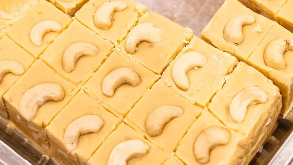 Enhancing Kaju Katli With Chocolate.