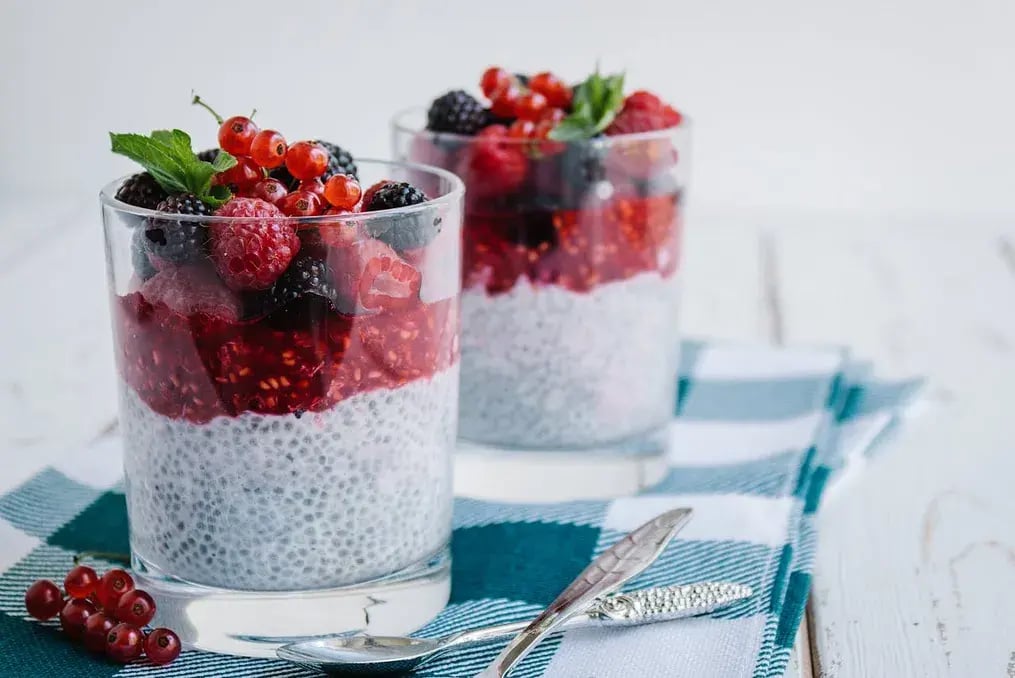 Chia Seed Pudding with Berries