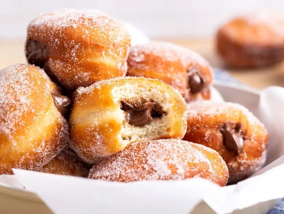 Gourmet Chocolate-Filled Donuts for a Luxurious Valentine Treat