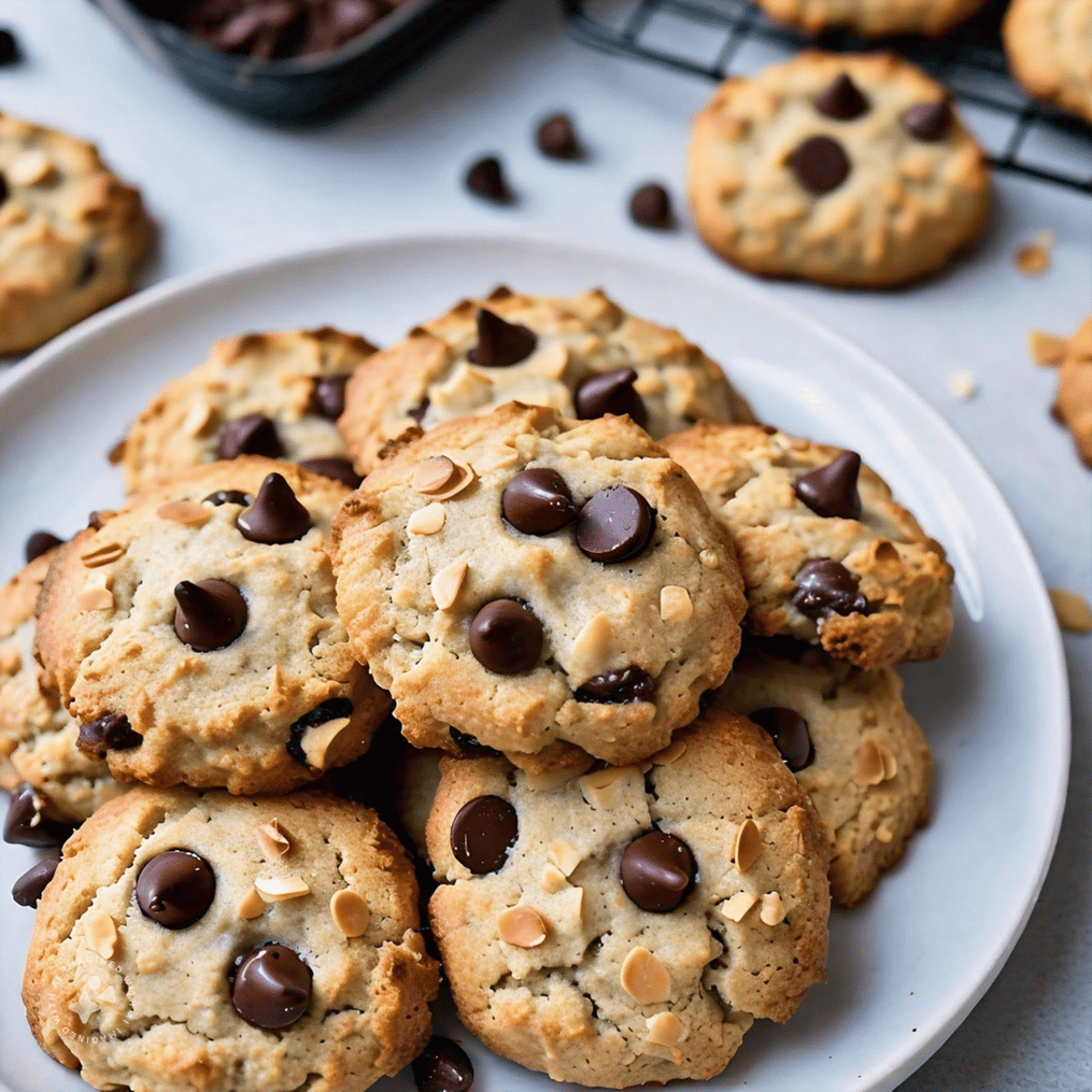 almond-flour-chocolate-chip-cookies