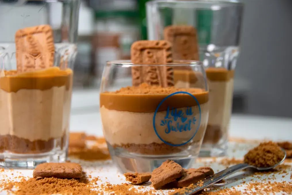 Layer with Salted Caramel Sauce