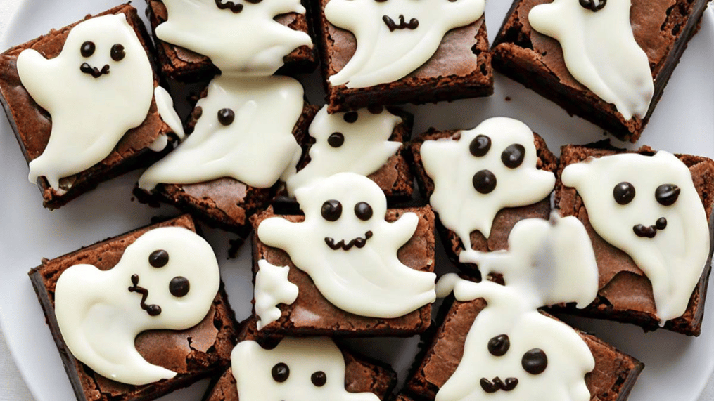 Halloween Dessert Recipes Easy, Quick and Fun Ideas Like Ghost Brownies