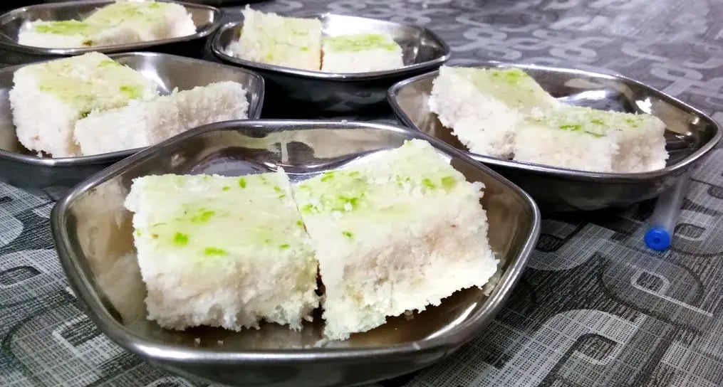 Coconut Oats Barfi