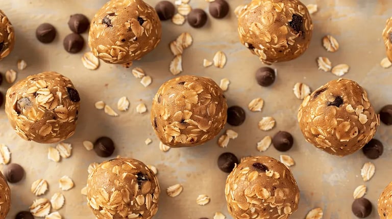 Healthy Energy Balls with Peanut Butter for Sweet Snacking