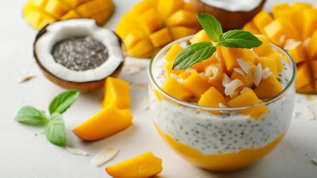 Mango Coconut Chia Pudding Recipe
