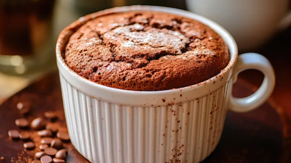 Healthy Ragi and Cocoa Mug Cake Recipe