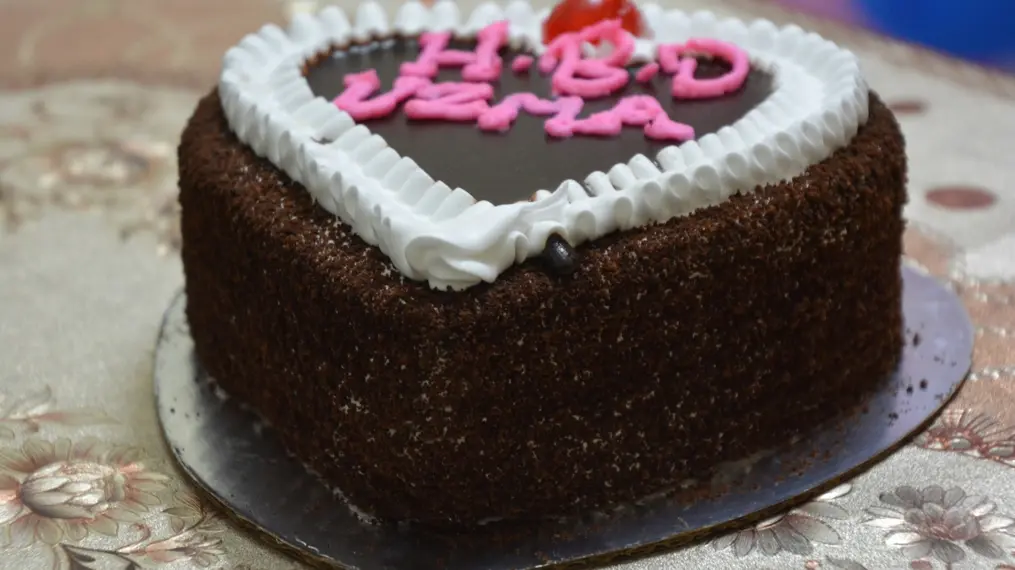 Heart Shaped Chocolate Cake