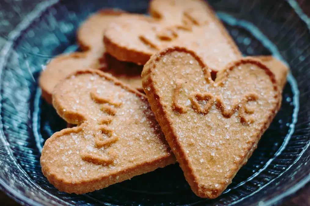 Cinnamon-Spiced Heart Cookies