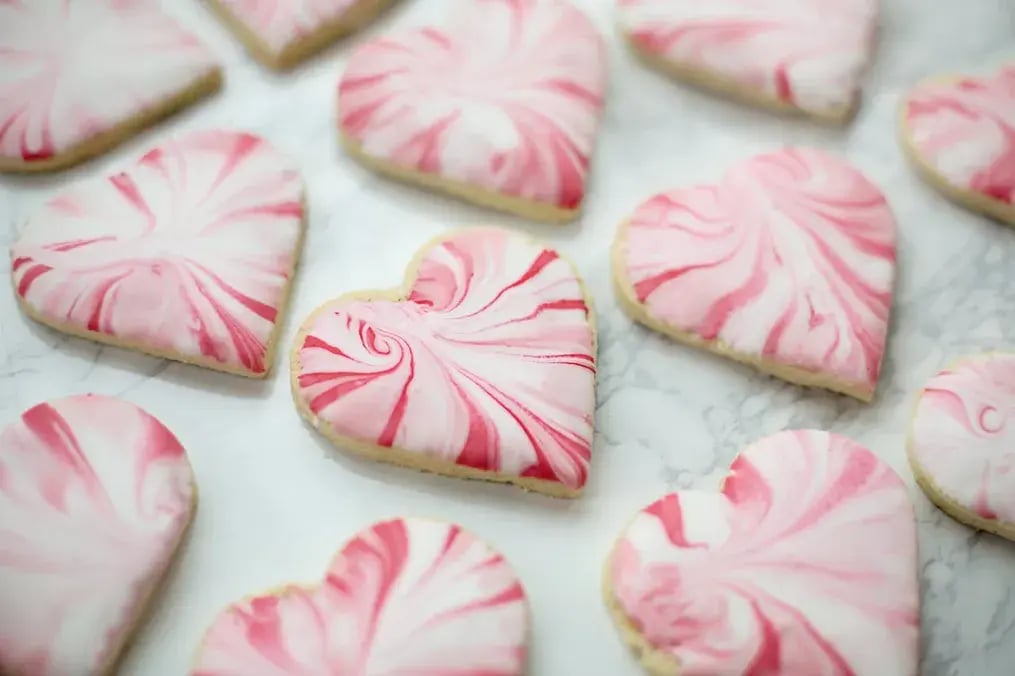 Classic Vanilla Heart-Shaped Cookies