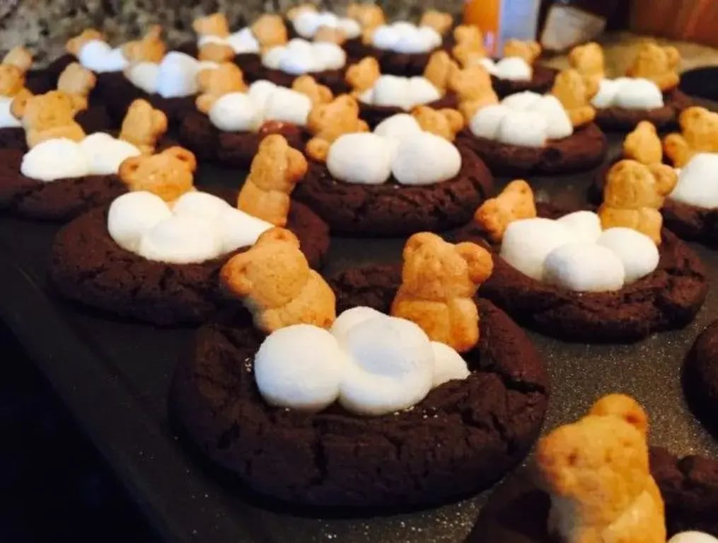 Teddy Bear Buttercream Cookies