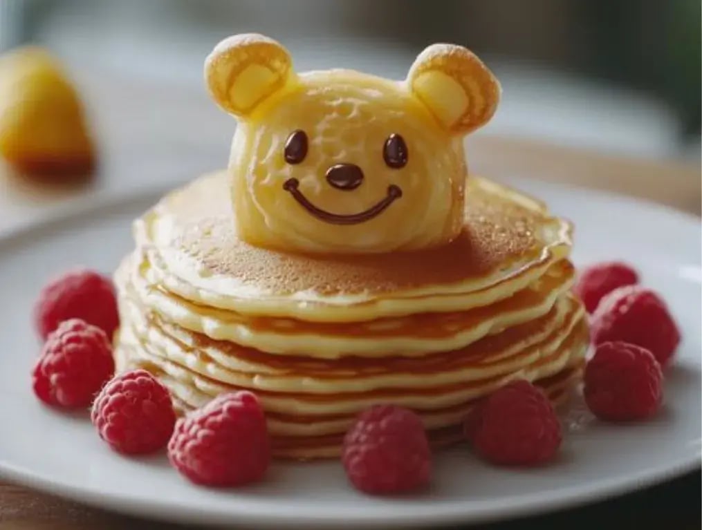 Teddy Bear Pancake Stack