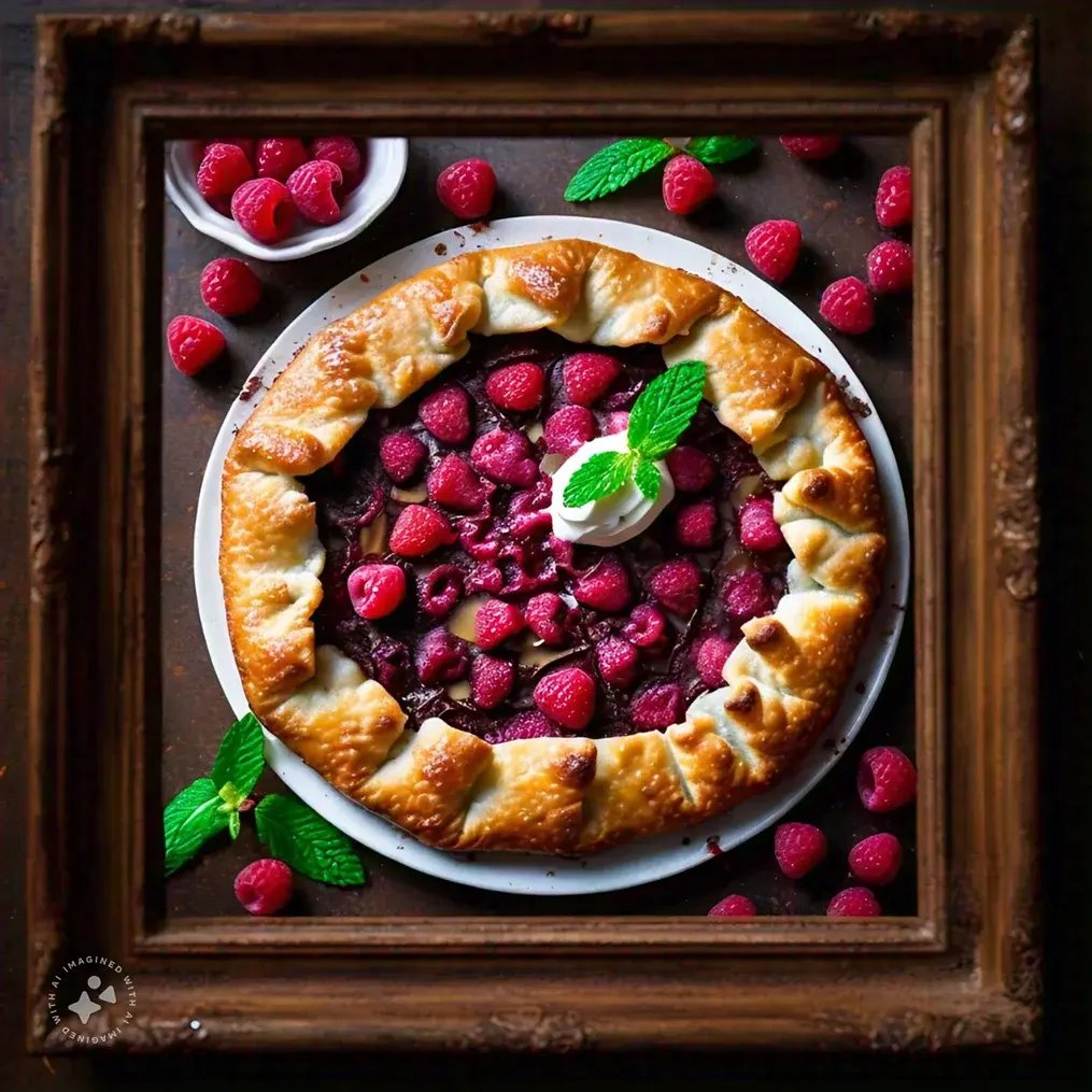 chocolate-and-raspberry-galette
